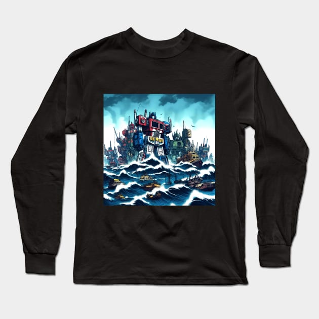 Transformers Knight #19 Long Sleeve T-Shirt by meowyaya